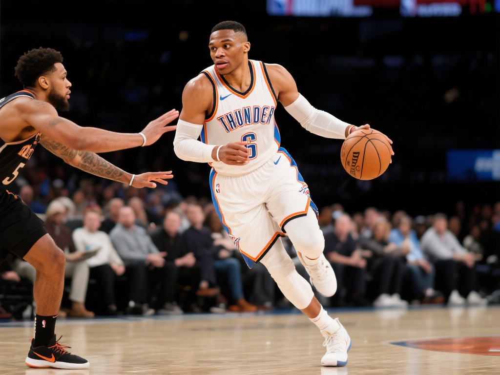 威斯布鲁克黑金4代战靴加持,今日砍下16分5助攻5抢断 比赛中,威斯布鲁克的表现可以用全能来形容